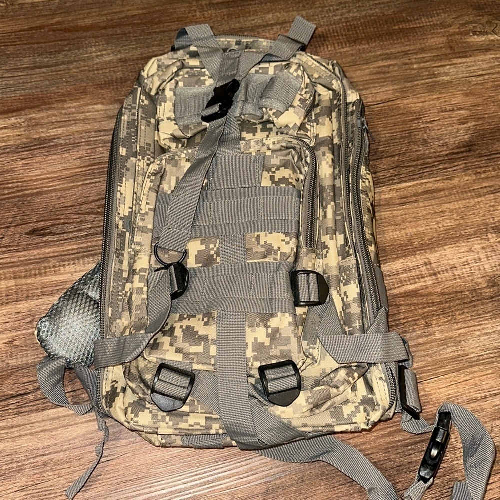 Small Tactical Military‎ Style Backpack Digital Camo Unbranded